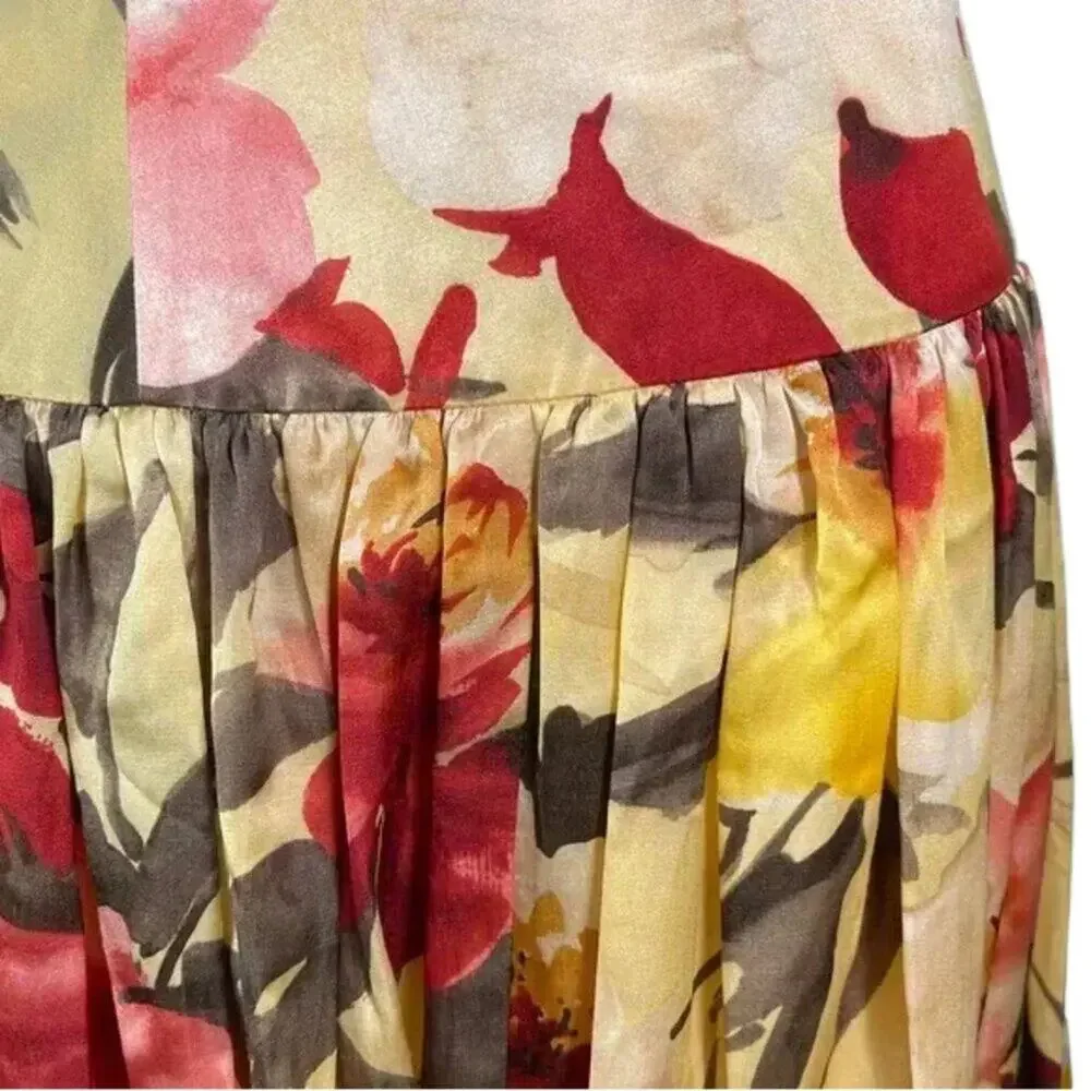 Vibrant Floral Skater Skirt